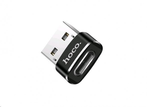 Переходник HOCO UA6 Type-C (m) - USB (m) - черный