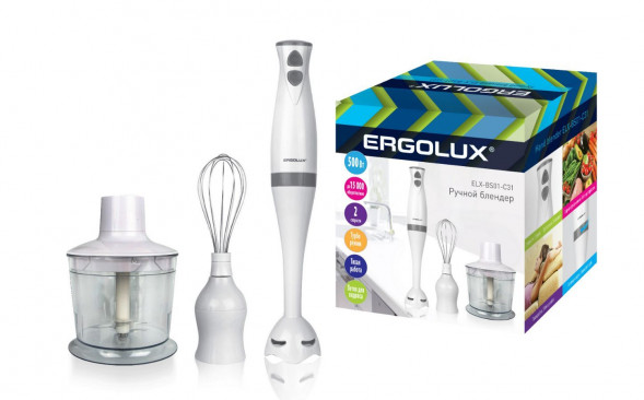 Блендер ERGOLUX ELX-BS01-C31 бело-серый