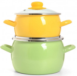 Набор кастрюль ЭСТЕТ ЭТ-72731 Набор посуды &quot;Яркая феерия&quot; 4 пр.