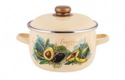 Кастрюля APPETITE 1MC161P Avocado эмал сфер 2,0л