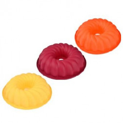 Форма для выпечки VETTA Форма силиконовая 25.4x6см, "Каравай", 3 цвета, HS-003 891-019