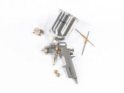 Краскораспылители MATRIX Краскораспылитель пневмат. с верхним бачком V= 0,6 л, сопла диаметром 1.2, 1.5 и 1.8 мм 57314