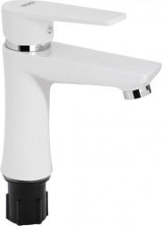 Смеситель на раковину BRIMIX 597 Смеситель на раковину, шаровый из высокопрочного пластика АБС - БЕЛЫЙ