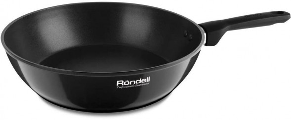 RONDELL Сковорода Midnight RDA-1239 круглая 28см покрытие: Xylan Plus ручка несъемная (без крышки) черный