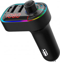 FM-модулятор ACV FMT-128B черный MicroSD BT USB (38762)