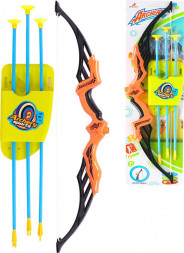 Игрушка NO NAME Лук (68 3.5 18 см) (стрелы на присосках 3шт.,планшет) ( Арт. Y12849073)