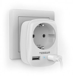 Сетевой фильтр TESSAN TS-611-DE белый