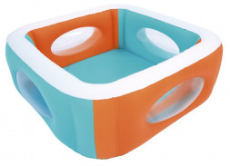 Бассейн BESTWAY 51132 Надувной бассейн с окошками, 168 х 168 х 56 см, 565 л