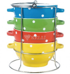 Набор бульонниц KELLI KL-384 0,68л.