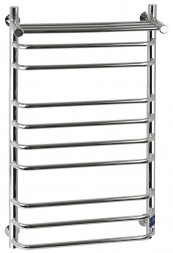 Полотенцесушитель водяной САНАКС ксп50100 Полотенцесушитель СКОБА с ПОЛКОЙ ШхВ-500х1000мм, труба-D32х2мм нержавейка полированная