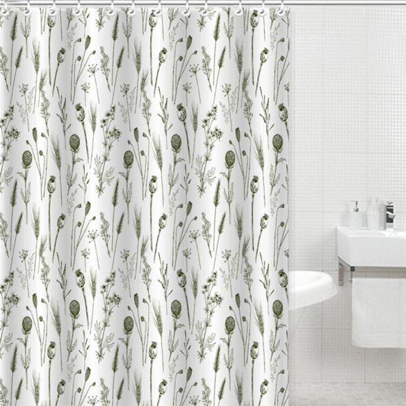 Штора для ванной GOTA ROCIO 00016213 Штора д/ванной комнаты Flower and Plant 180*180 1/25