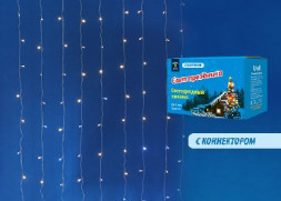 Занавес с коннекторами UNIEL (UL-00003950) ULD-C2030-240/TTK WARMWHITE-WHITE IP44