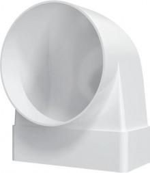 Комплектующие ERA 511СК10КП Соединитель угловой 90°, плоского воздуховода с круглым пластик, 55х110/D100 (4)