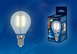 Лампочки светодиодные UNIEL (UL-00000303) LED-G45-6W/WW/E14/FR PLS02WH