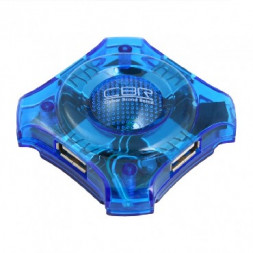 USB аксессуар CBR CH-127 4 порта, USB 2.0, голубой