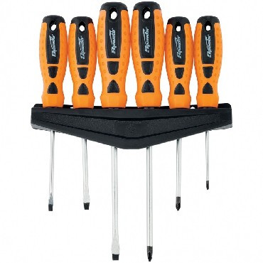 Отвертки (наборы) SPARTA Набор отверток "Point", CrV, двухкомпонентные рукоятки, 6 шт. 11782