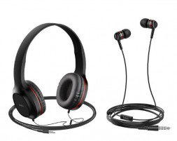 Наушники HOCO (6931474709622) W24 Enlighten красный