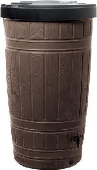 Водосборник PROSPERPLAST Комплект Водосборник Woodcan 265 л коричневый IDWO265-R222 PROSPERPLAST Комплект Водосборник Woodcan 265 л коричневый IDWO265-R222