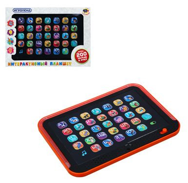 Игрушка ИГРОЛЕНД 272-748 Планшет, свет, звук, 3хААА, 21,5х16х2 см