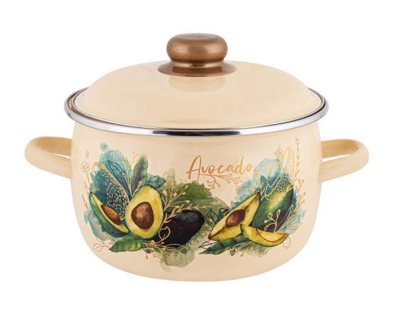 Кастрюля APPETITE 1MC221P Avocado эмал сфер 5,5л