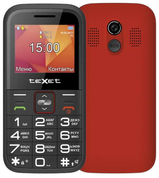Телефон мобильный TEXET TM-B418 Красный