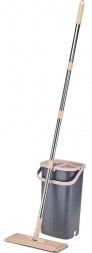 Набор для уборки ROMANO Agata (ведро 5л с отжимом+швабра с насадкой) графит RO-AG01