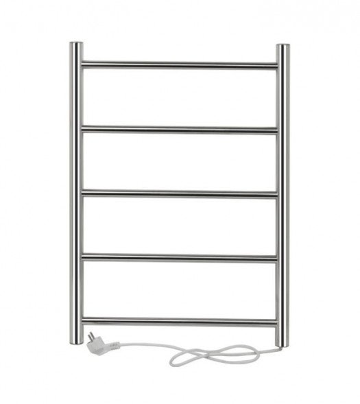 Полотенцесушитель электрический BRIMIX BK1095 КЛАССИК-ПРЕМИУМ-ПРЯМОЙ 725х510х 50мм на 5 перекладин с сухим ТЭНом, 70W, T-50*C, из нерж.стали