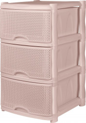 Комод KEEPLEX KL378312005 Ajur трехсекционный 50х41,5х45см бежевый топаз