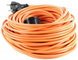 Удлинители СИБРТЕХ 95822 Удлинитель-шнур силовой, б/з, ПВС, 20м, 3500 Вт (16А), 1 розетка, тип УХ16