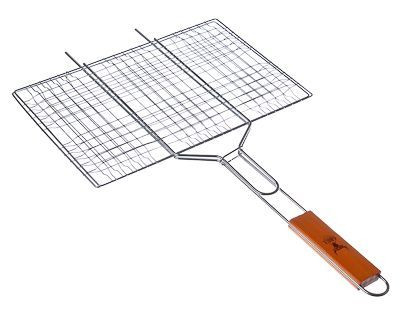 Решетка-гриль GRILLBOOM Решетка-гриль хром., 58х(23х38)см 333-091