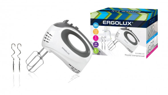 Миксер ERGOLUX ELX-EM02-C31 бело-серый