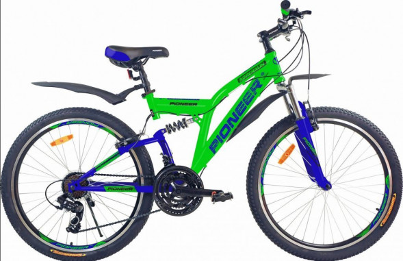 Велосипед PIONEER ADRENALIN 26&quot;/17&quot; green-blue-black