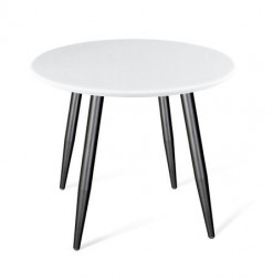 Стол SHEFFILTON SHT-TU14/80 МДФ металл/МДФ черный муар/белый (983123)