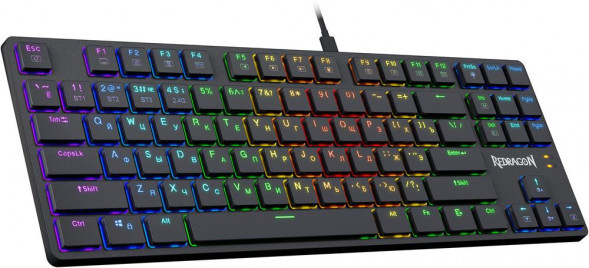 Клавиатура REDRAGON (70505) Anubis RGB,тонкая,тихая,87клавиш,б.п.