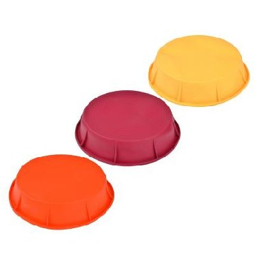 Форма для выпечки VETTA Форма силиконовая 25x5,5см, круглая, 3 цвета 856-125
