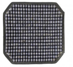 Накидка на сиденье NOVA BRIGHT (коврик) массажная деревянная, серая 48145