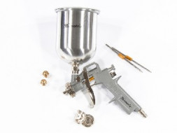 Краскораспылители MATRIX Краскораспылитель пневмат. с верхним бачком V=1,0 л, сопла диаметром 1.2, 1.5 и 1.8 мм 57315