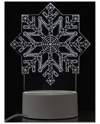 Светильники ночники ENERGY Светильник декоративный EN-NL 26 3D снежинка (106257)