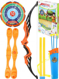 Игрушка NO NAME Лук 57х37х5,5см (стрелы на присосках 3шт., мишень) (Арт.Y12849104)