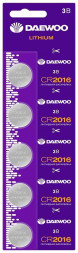Батарейка DAEWOO CR2016/5BL Lithium