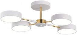 Люстра потолочная RITTER 51628 0 SCANDIA 60Вт/2700K/4200K/6400K серый/золото