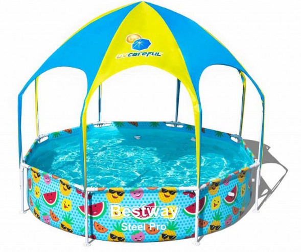 Бассейн BESTWAY 56432 (4786) Каркасный бассейн с навесом 244х51см, 1688 л