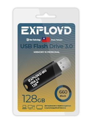 USB флэш-накопитель EXPLOYD EX-128GB-660-Black USB 3.0