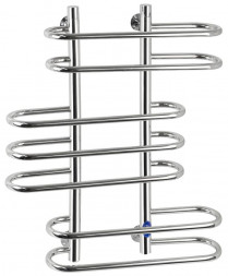 Полотенцесушитель водяной САНАКС ст6080 Полотенцесушитель САТУРН-7 колец В6, ШхВ-600х800 мм, подключение-204мм, труба-D32х2мм нержавейка полированная