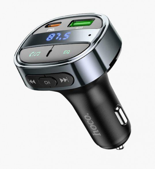 АЗУ HOCO (6931474765246) E70 PD30W+QC3.0 car BT FM transmitter (Magic Night)