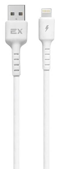 Дата-кабель 8 Pin EXPLOYD EX-K-1384 Дата-кабель USB - 8 Pin 2.4A 2.0M круглый силикон белый
