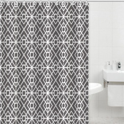 Штора для ванной GOTA ROCIO 00016207 Штора д/ванной комнаты Geometric 180*180 1/25