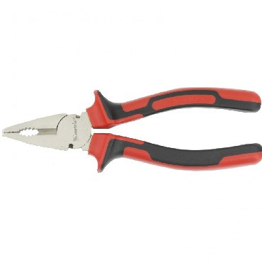 Плоскогубцы MATRIX Плоскогубцы NICKEL, 180 мм, никелированные, двухкомпонентные рукоятки 16904