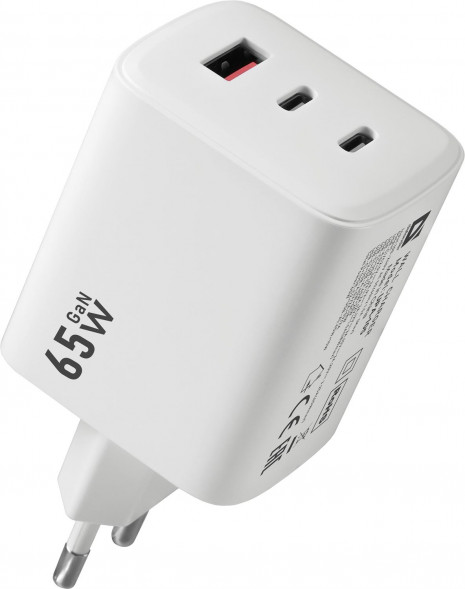 СЗУ DEFENDER (83265) UPA-105 65W, USB A+C+С, белый