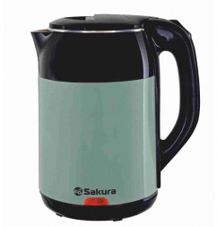 Чайник электрический SAKURA SA-2168BGR (1.8) черн/зелен